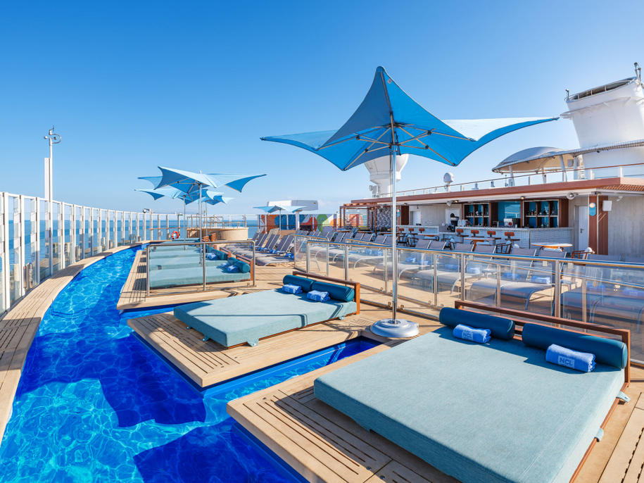 NCL Encore Cruise SpiceH2O Loungers jpeg